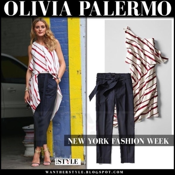 Banana Republic One Shoulder Stripe Dress - Picture 7 of 12